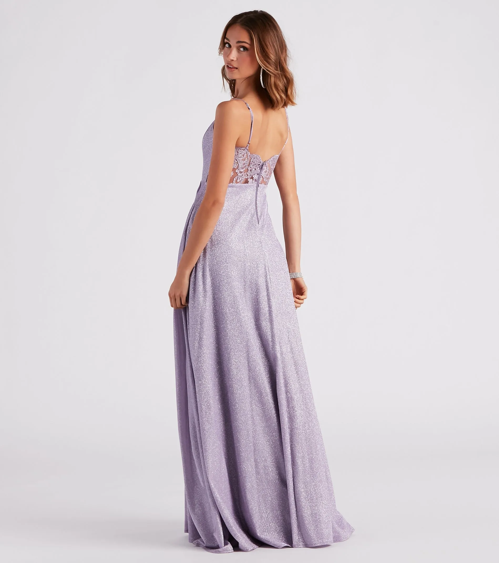 Daria Lace Back A-Line Ball Gown