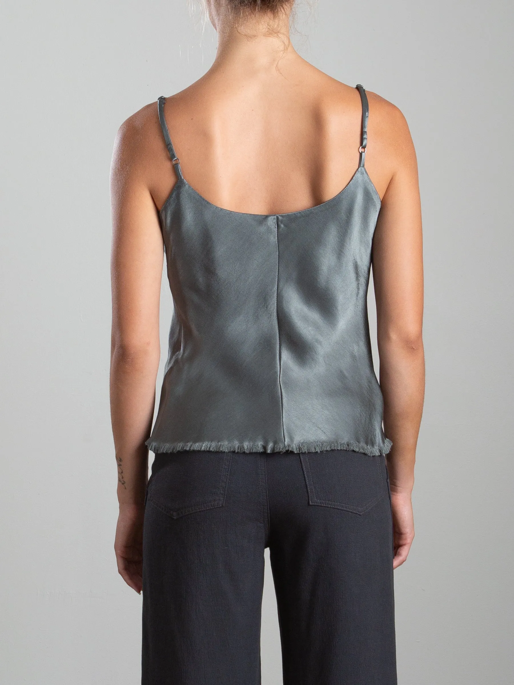 Dawn Cami in Vintage Satin - Nori