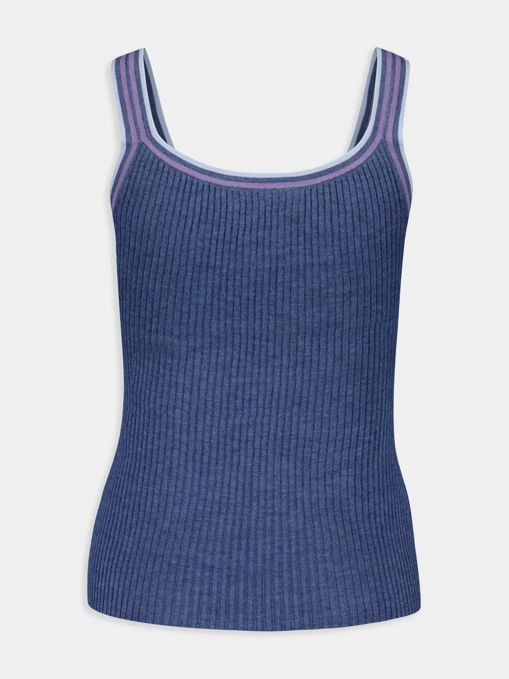 Denim Blue Chen Tank Top