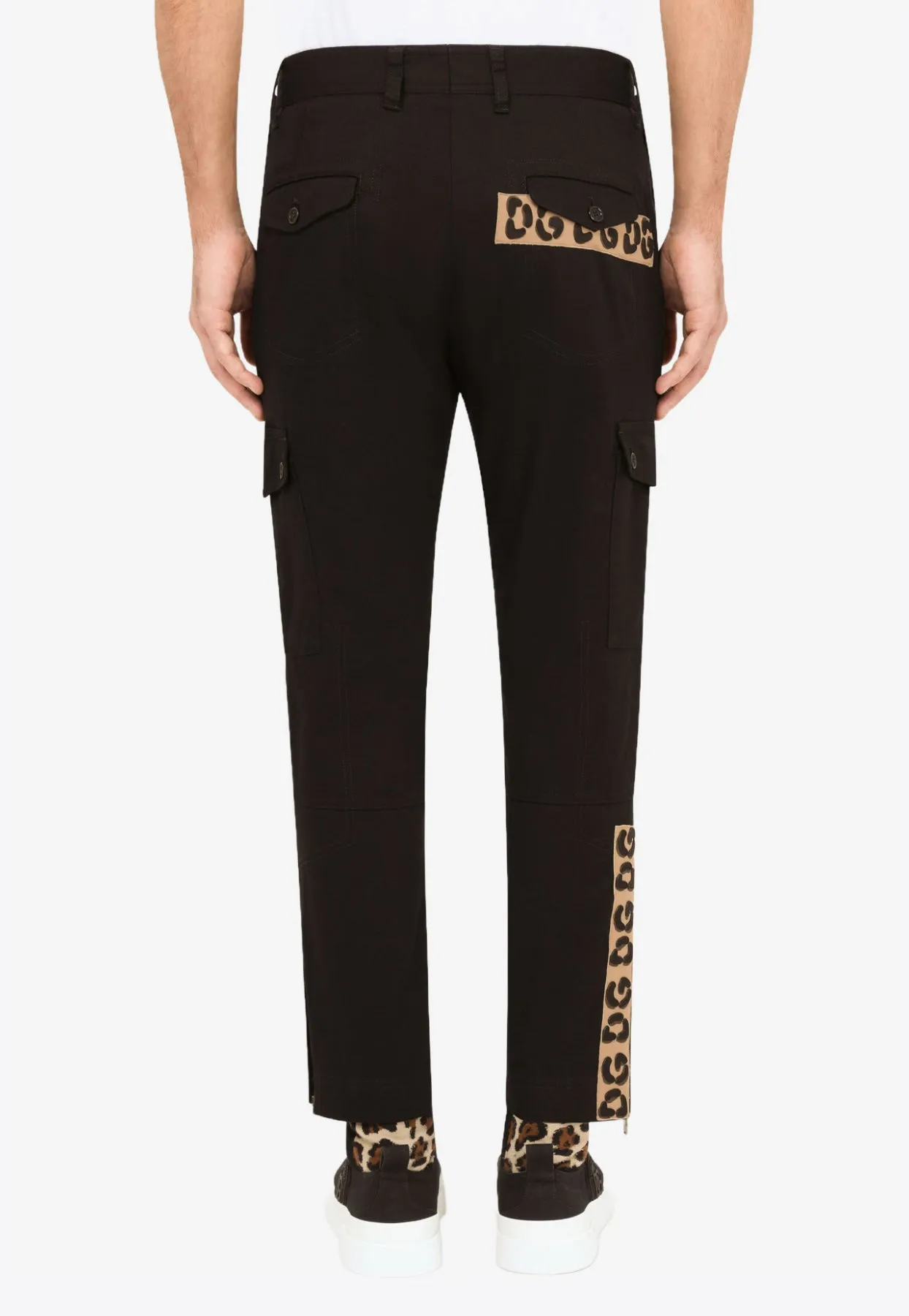 DG Patch Cotton Cargo Pants