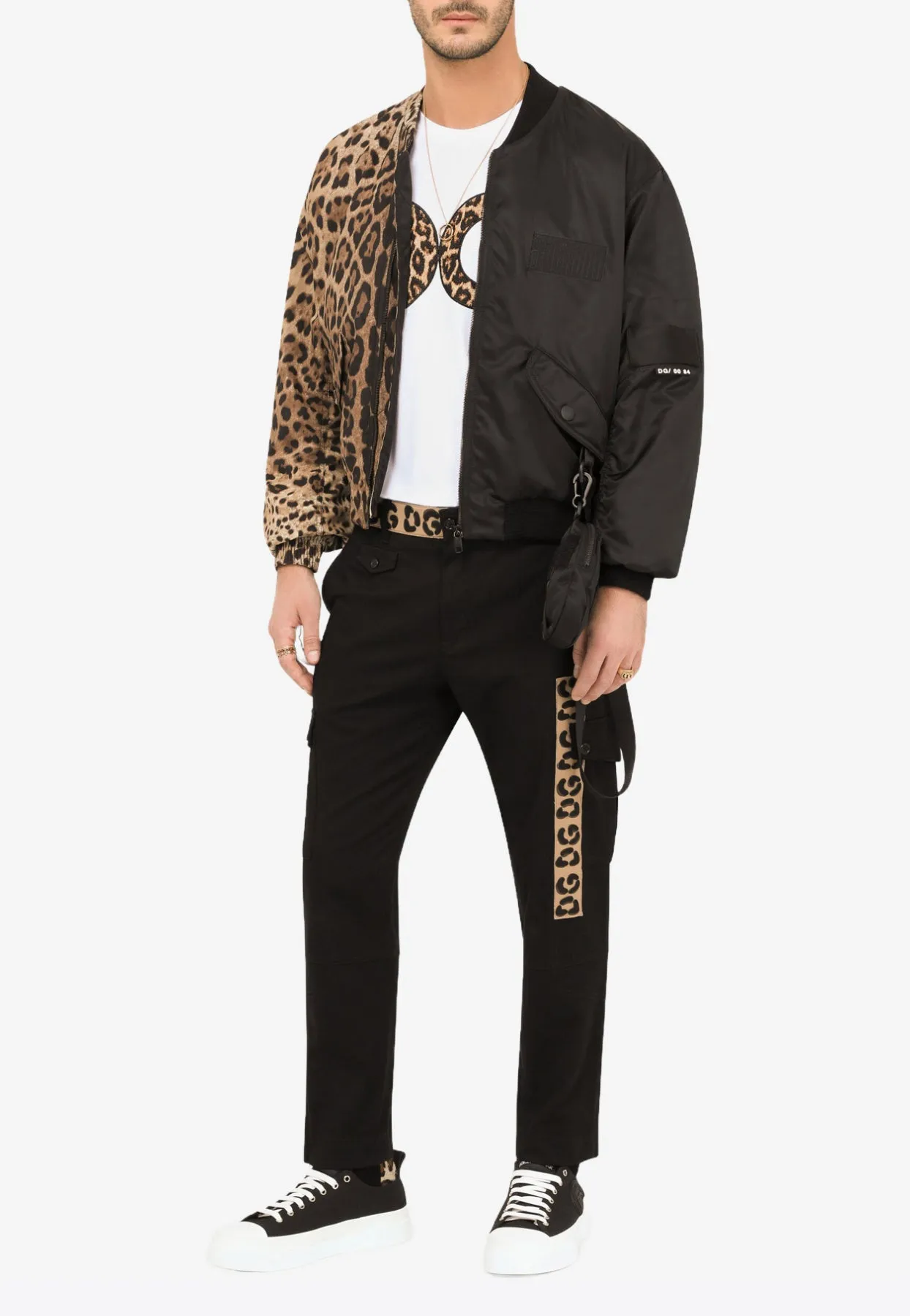 DG Patch Cotton Cargo Pants