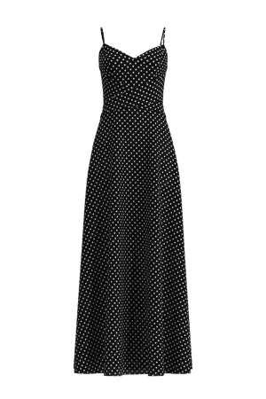 DOTS PRINTING SLIP DRESS