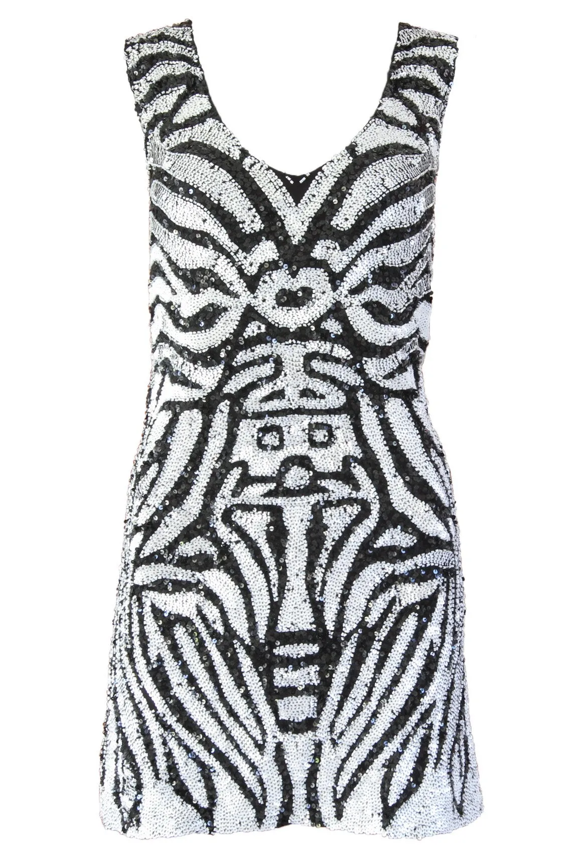 Dress Zebra Black