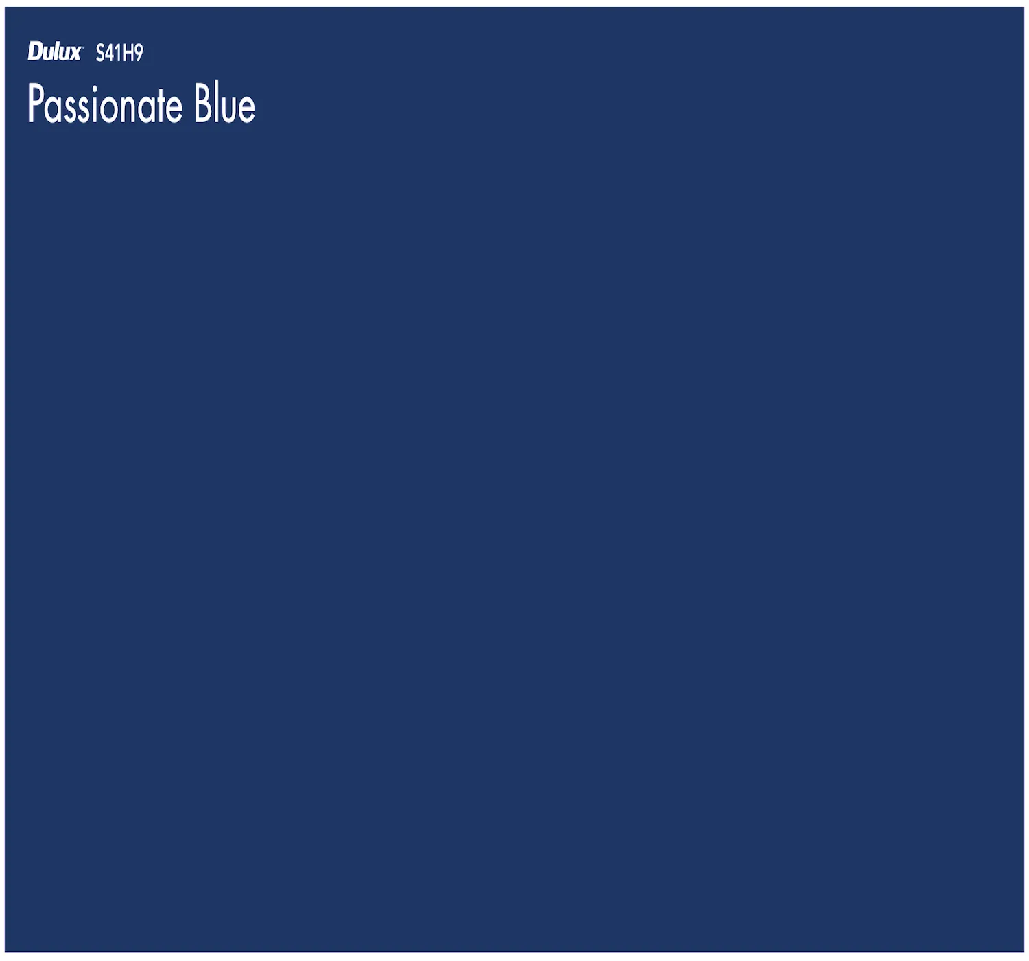 Dulux Passionate Blue