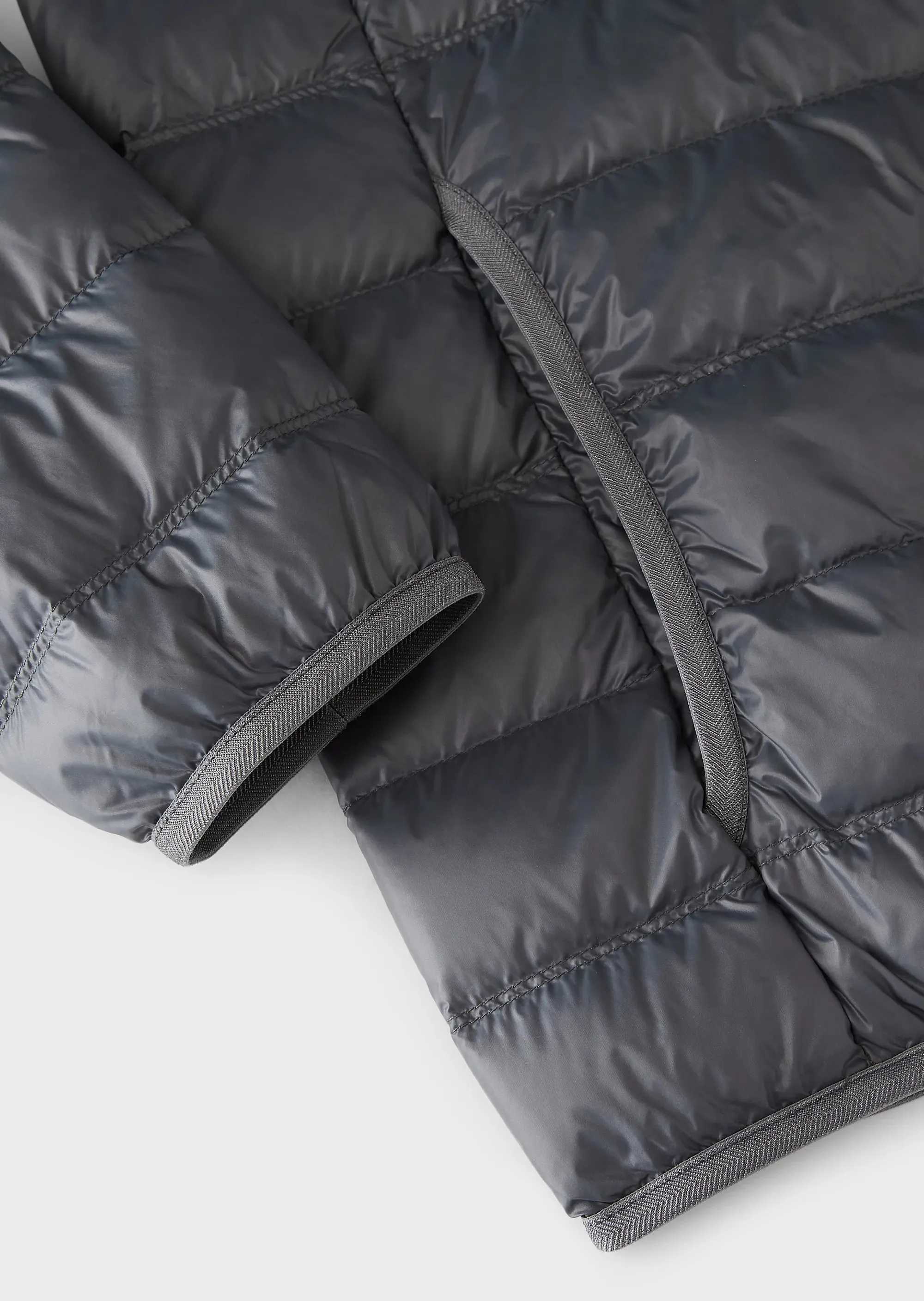 EA7 Emporio Armani 8Npb02 Hooded Down Puffer Jacket Grey