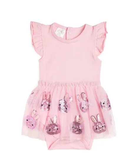 Easter Bunny Short Sleeve Tutu Bodysuit | Sweet Wink
