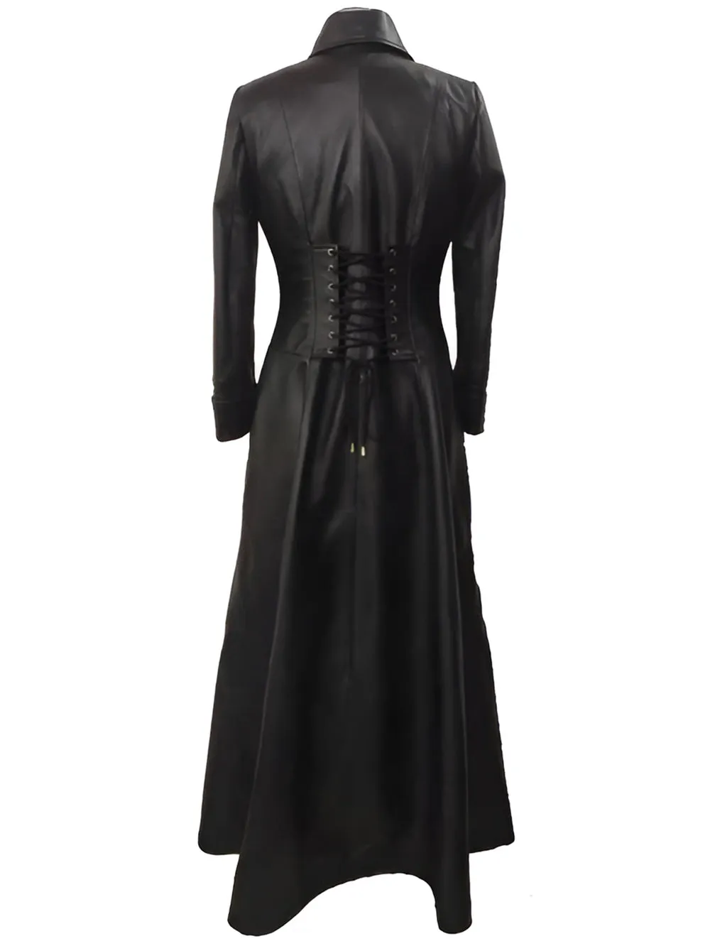 Eclipse Noir Women's Mystique Leather Trench Coat