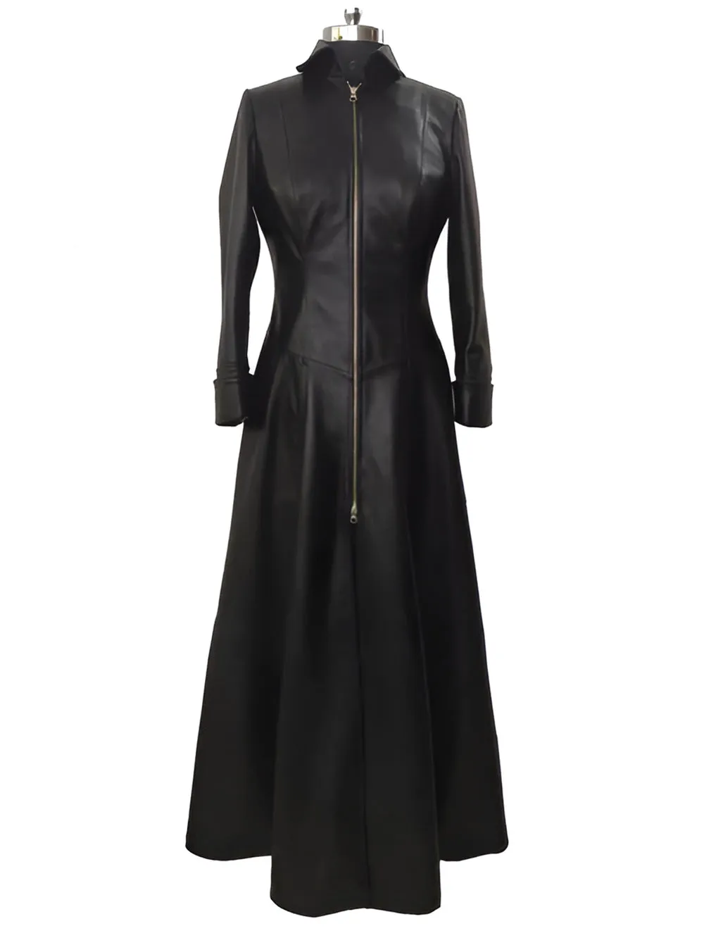 Eclipse Noir Women's Mystique Leather Trench Coat