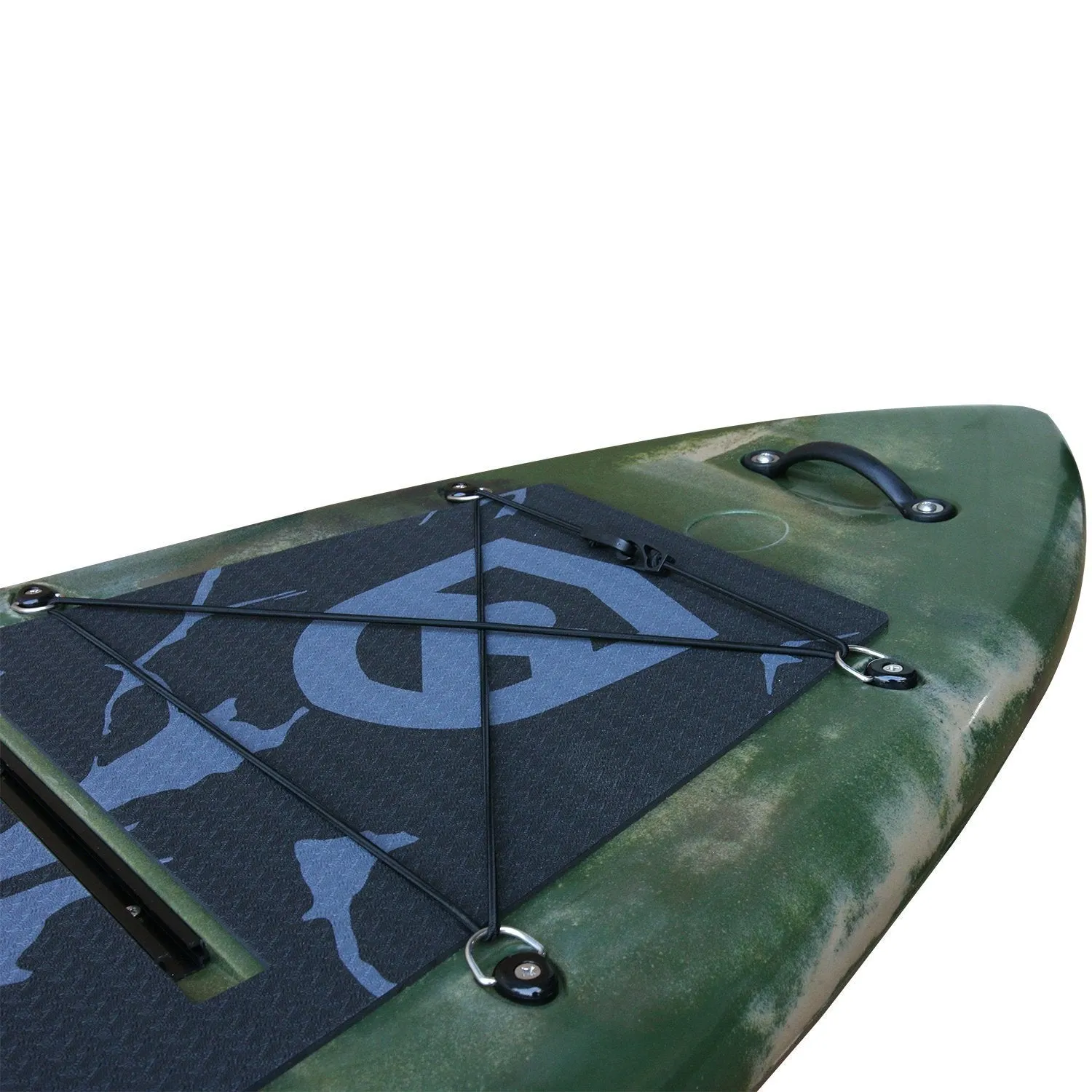 Elkton Outdoors 12’ Hybrid IBIS Pro Stand-Up Fishing Paddleboard, Includes 2 Scotty, 2 Bungie, and 5 Multi-use Track Mounts
