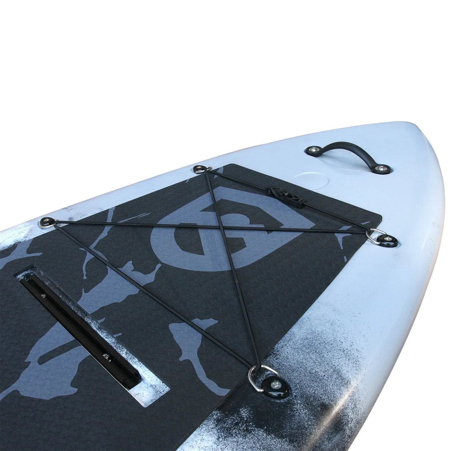 Elkton Outdoors 12’ Hybrid IBIS Pro Stand-Up Fishing Paddleboard, Includes 2 Scotty, 2 Bungie, and 5 Multi-use Track Mounts