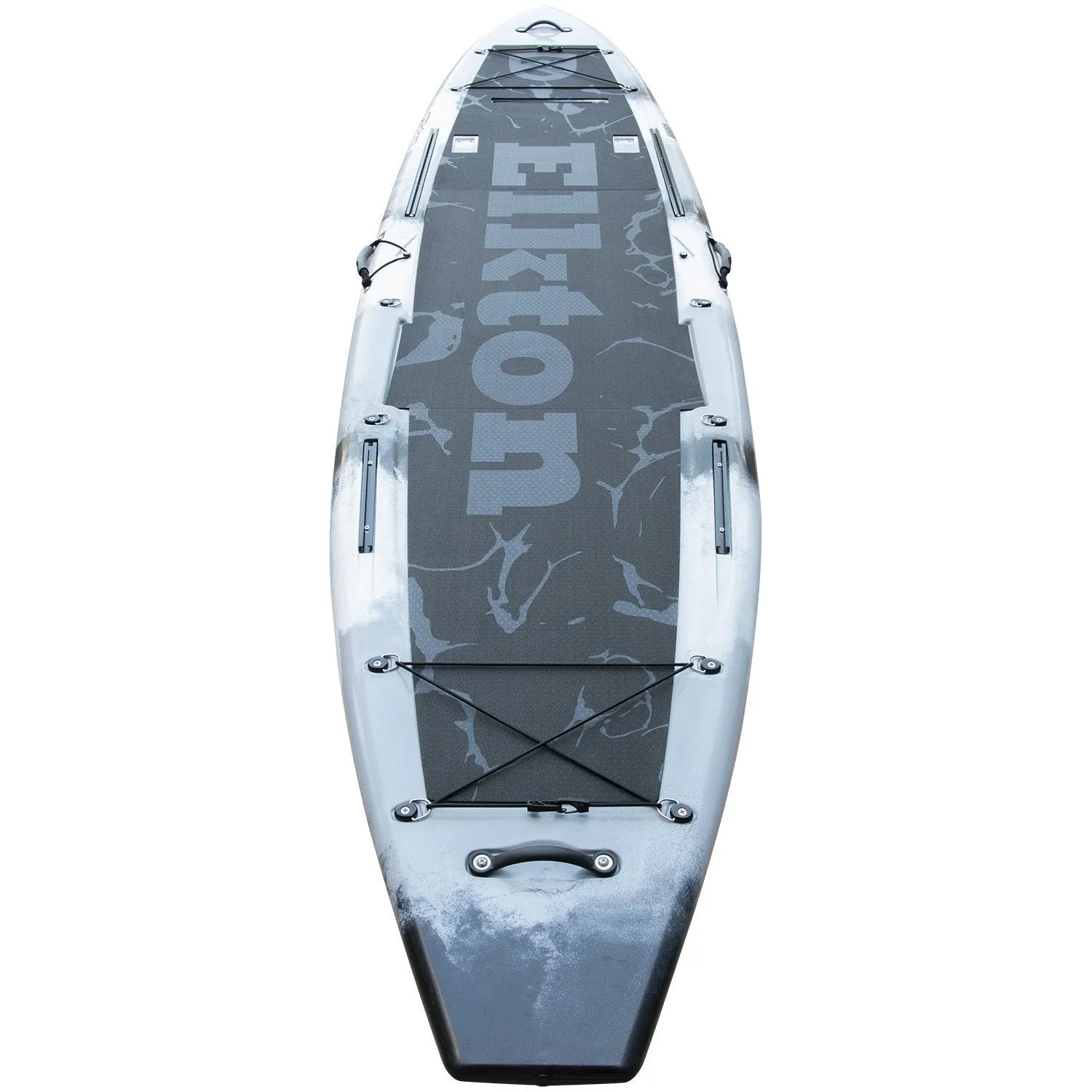 Elkton Outdoors 12’ Hybrid IBIS Pro Stand-Up Fishing Paddleboard, Includes 2 Scotty, 2 Bungie, and 5 Multi-use Track Mounts