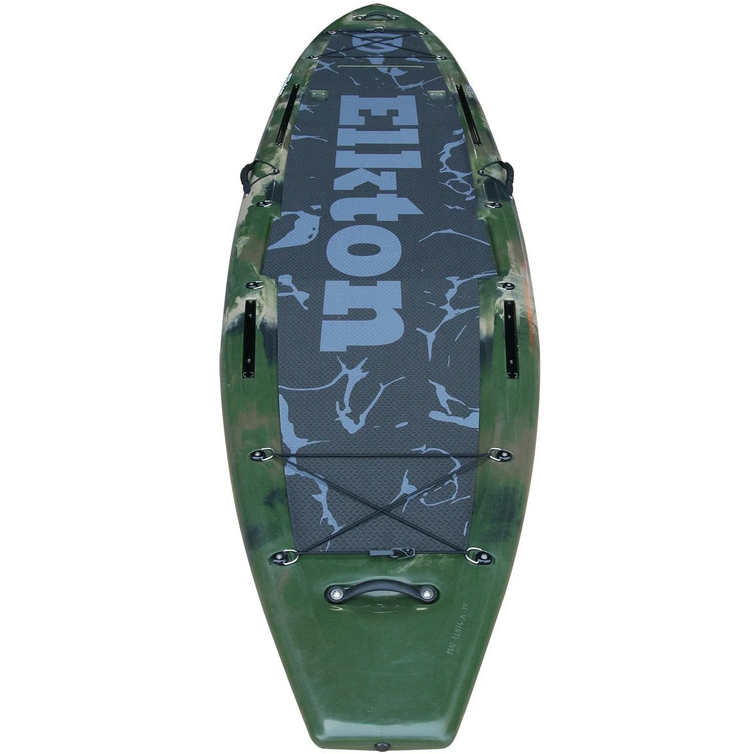 Elkton Outdoors 12’ Hybrid IBIS Pro Stand-Up Fishing Paddleboard, Includes 2 Scotty, 2 Bungie, and 5 Multi-use Track Mounts