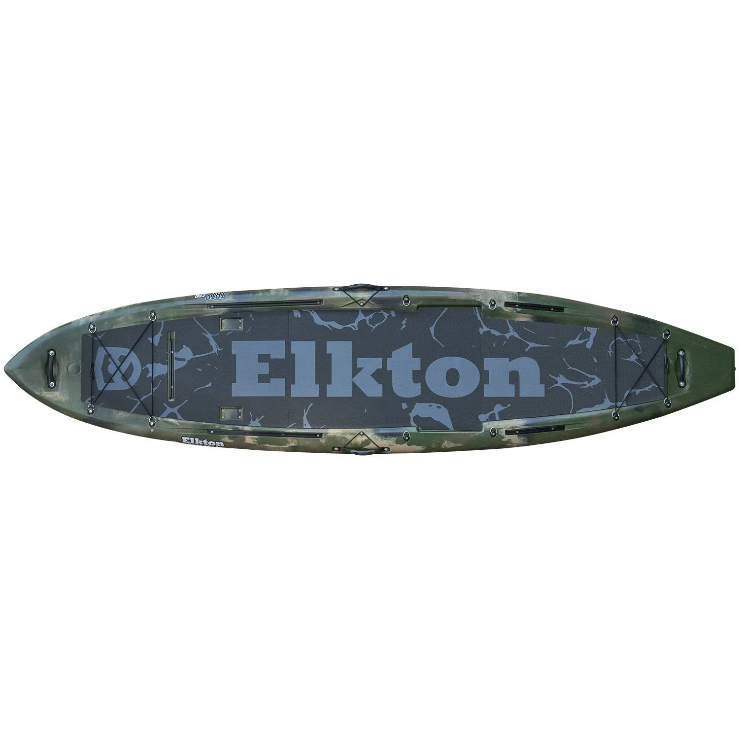 Elkton Outdoors 12’ Hybrid IBIS Pro Stand-Up Fishing Paddleboard, Includes 2 Scotty, 2 Bungie, and 5 Multi-use Track Mounts
