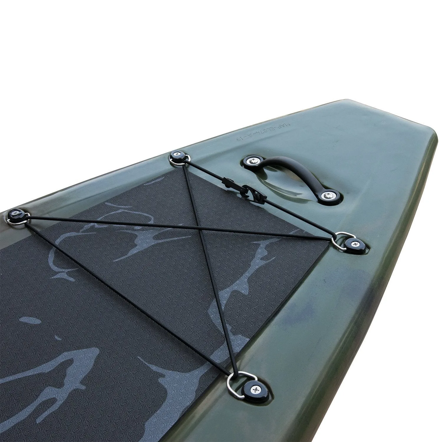 Elkton Outdoors 12’ Hybrid IBIS Pro Stand-Up Fishing Paddleboard, Includes 2 Scotty, 2 Bungie, and 5 Multi-use Track Mounts