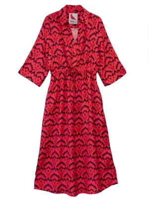 ELOISE dress Geo Shell Red