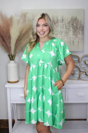 Emerald Orchard Chic Dress