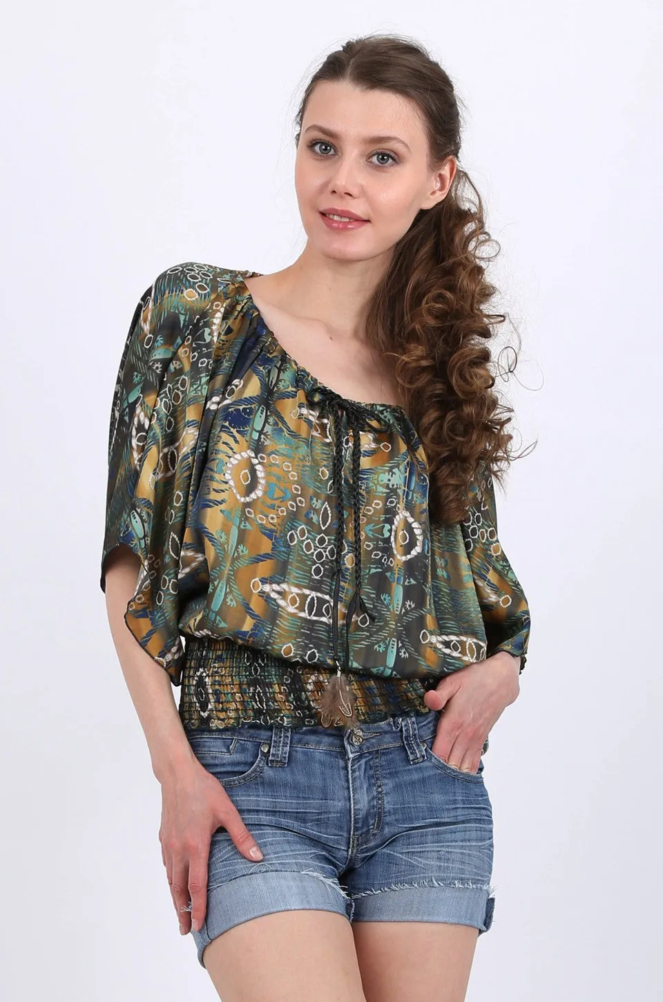 Emily Butterfly satin top