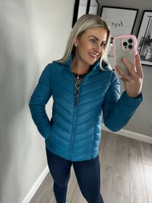 Emreco Blue Puffer Coat