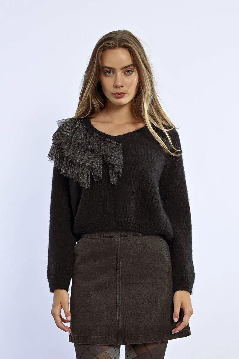 FANCY ASYMMETRICAL SWEATER
