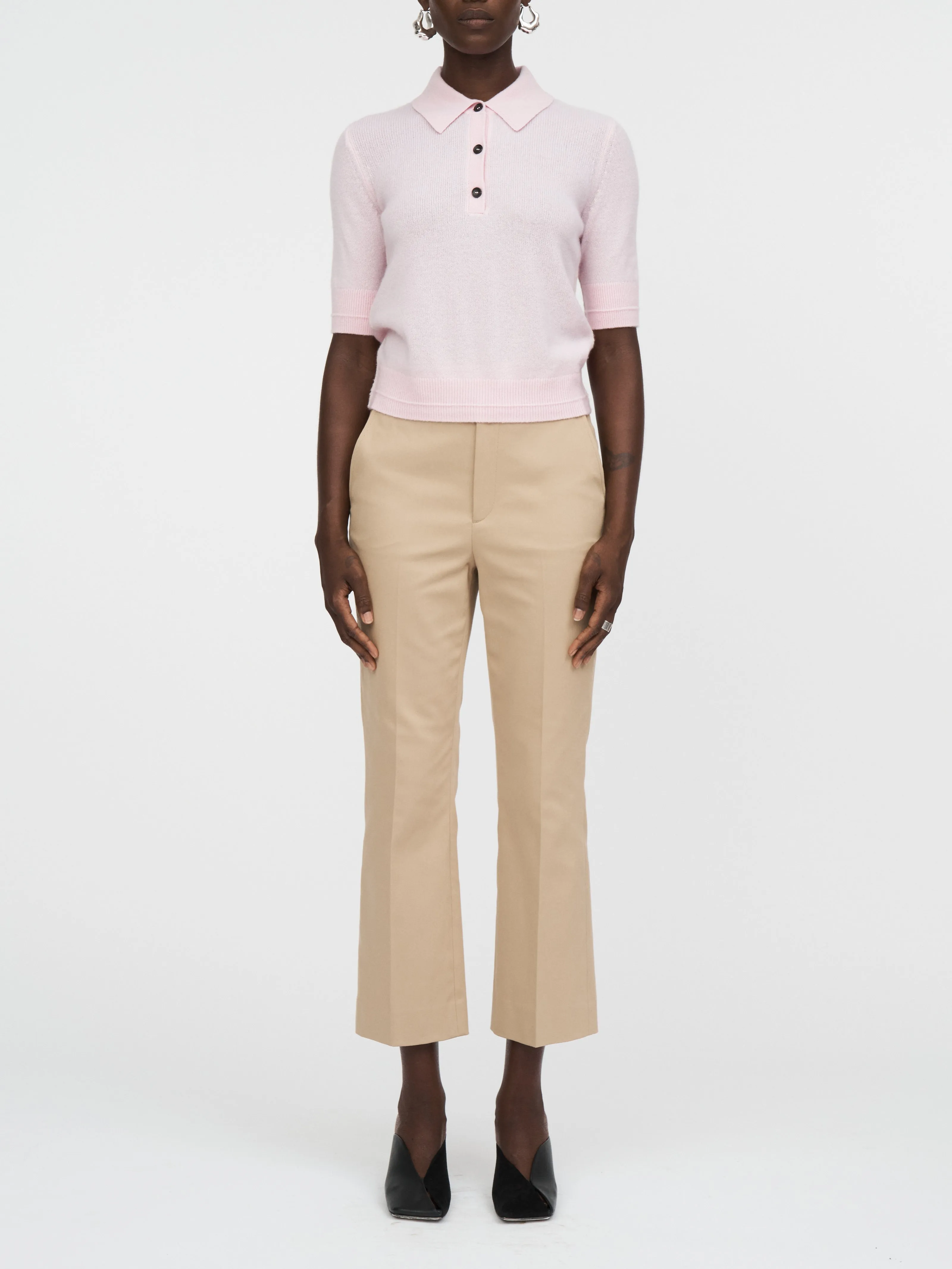 Featherweight Polo in Whisper Pink