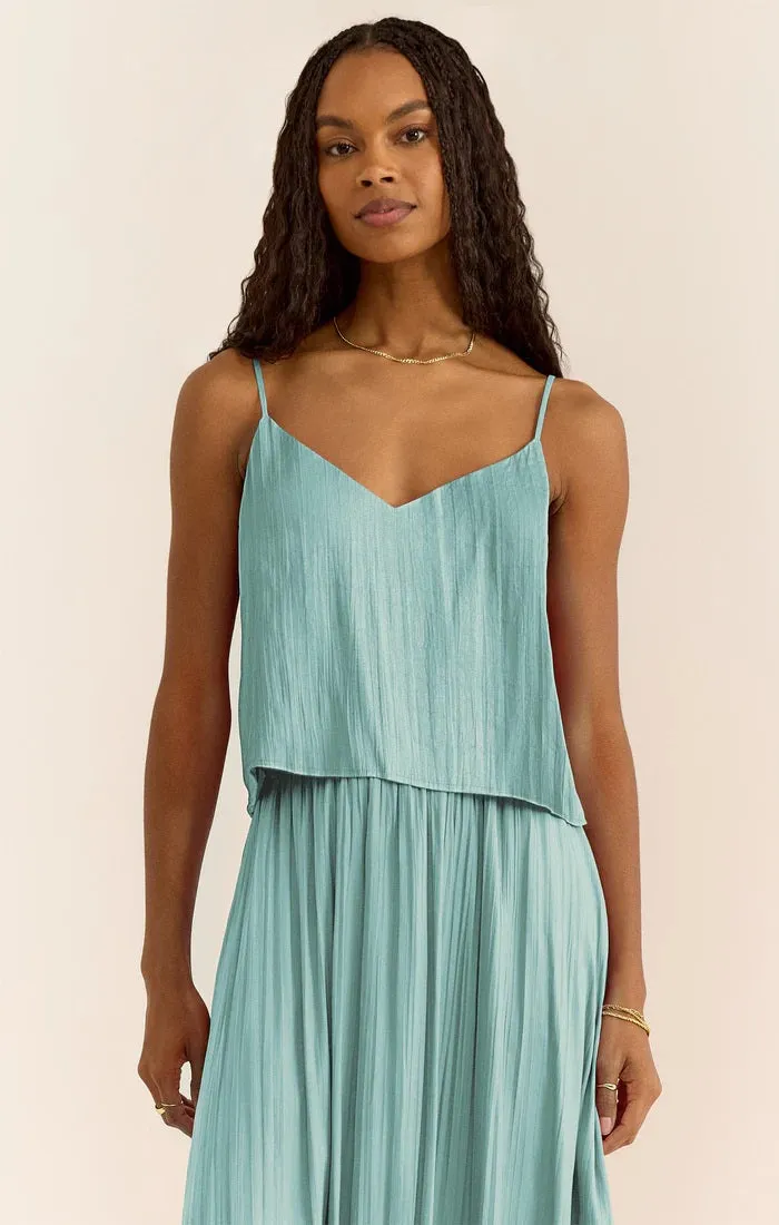 Fiore Satin Crop Tank