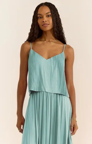 Fiore Satin Crop Tank