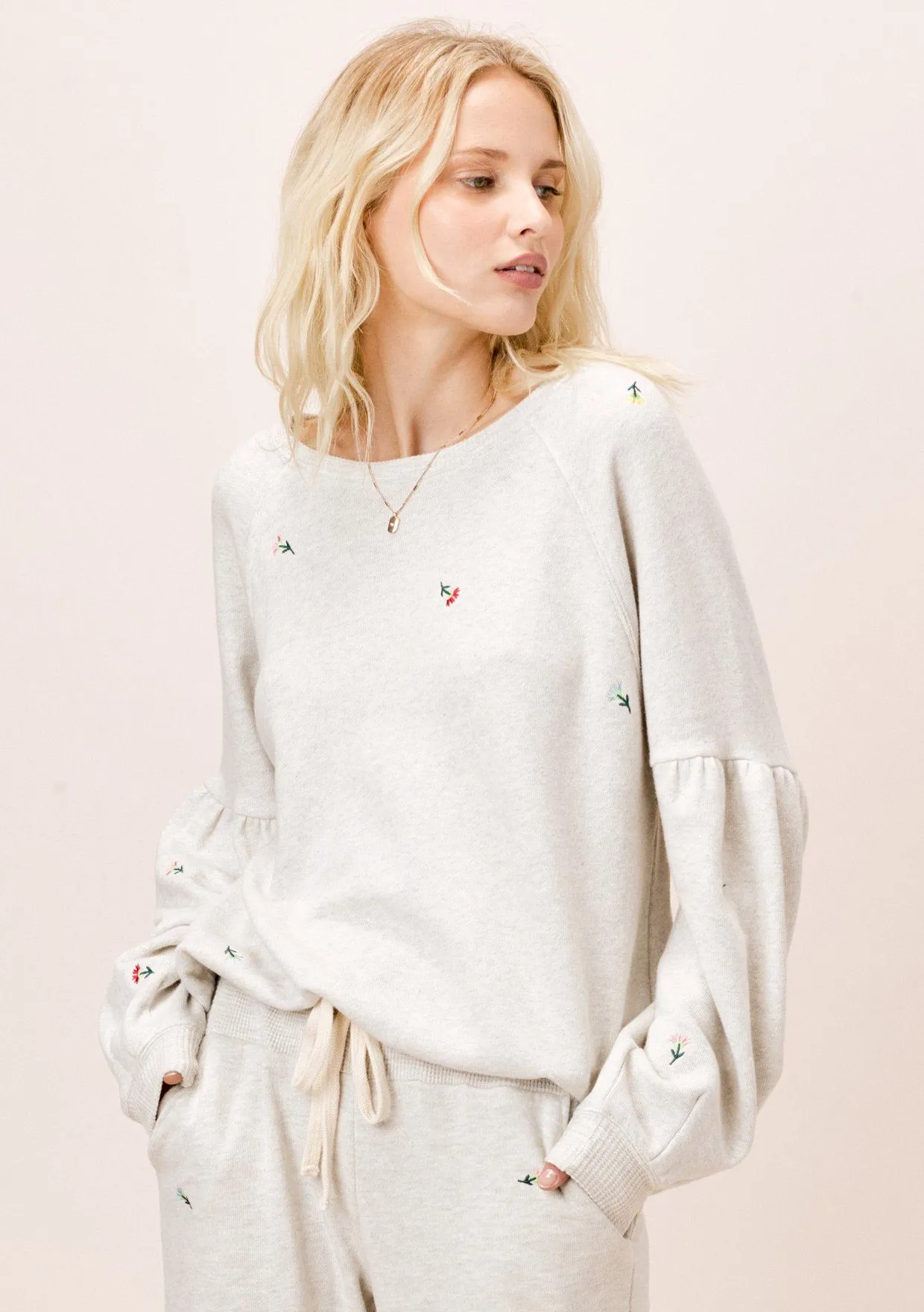 Flora Embroidered Sweatshirt