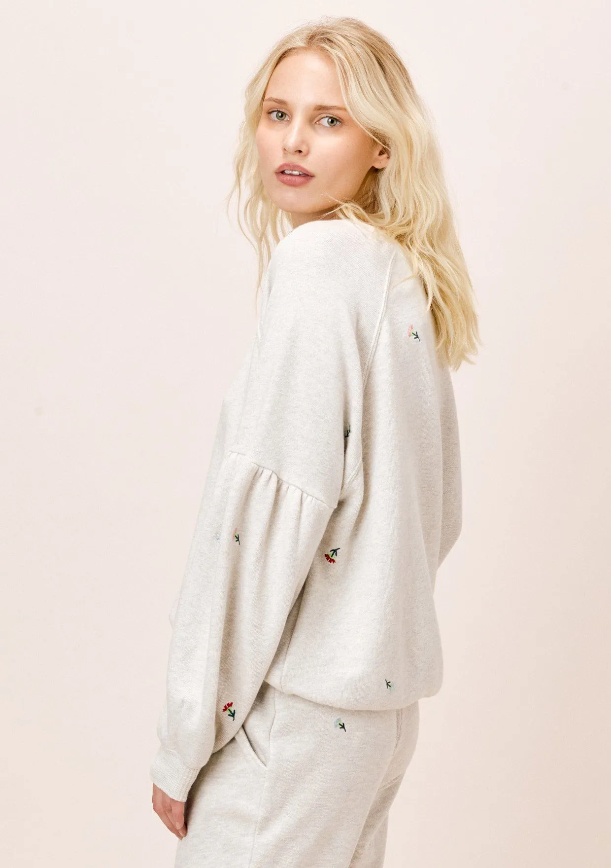 Flora Embroidered Sweatshirt