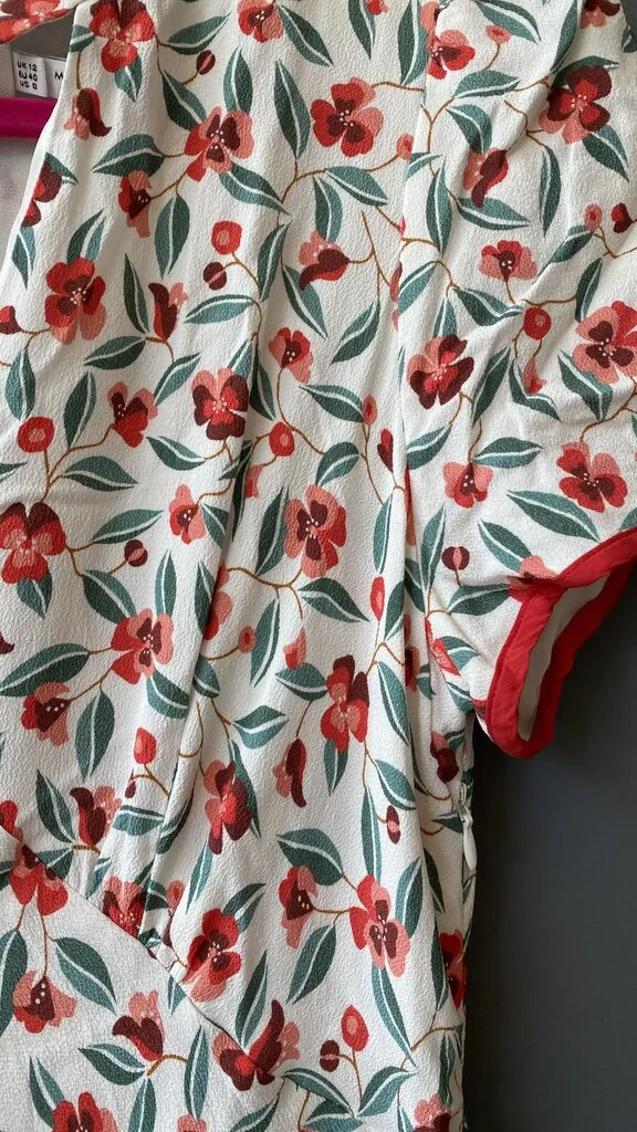 Floral Chiffon Midi Slip Dress