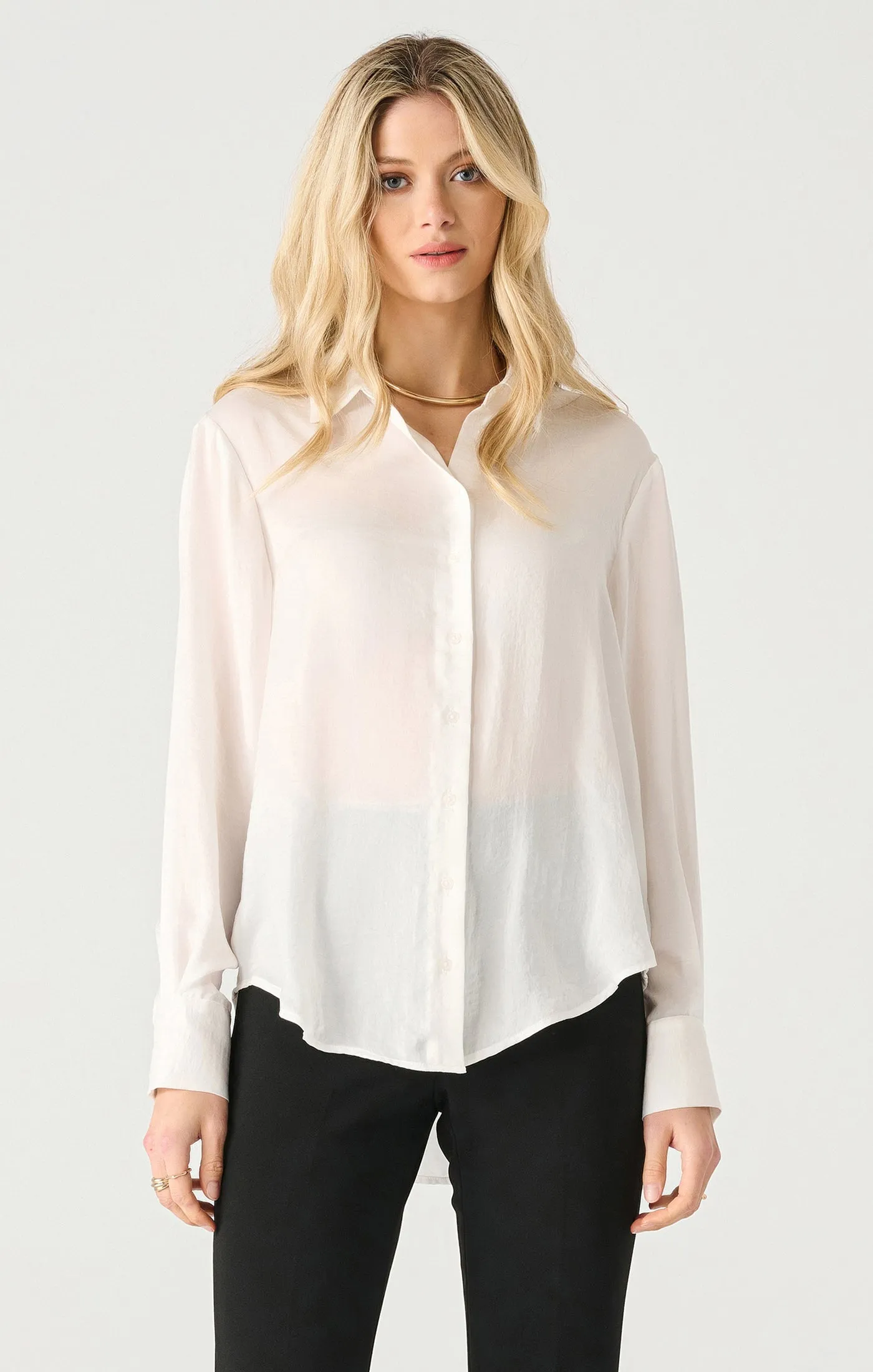 FLOWY SATIN BLOUSE