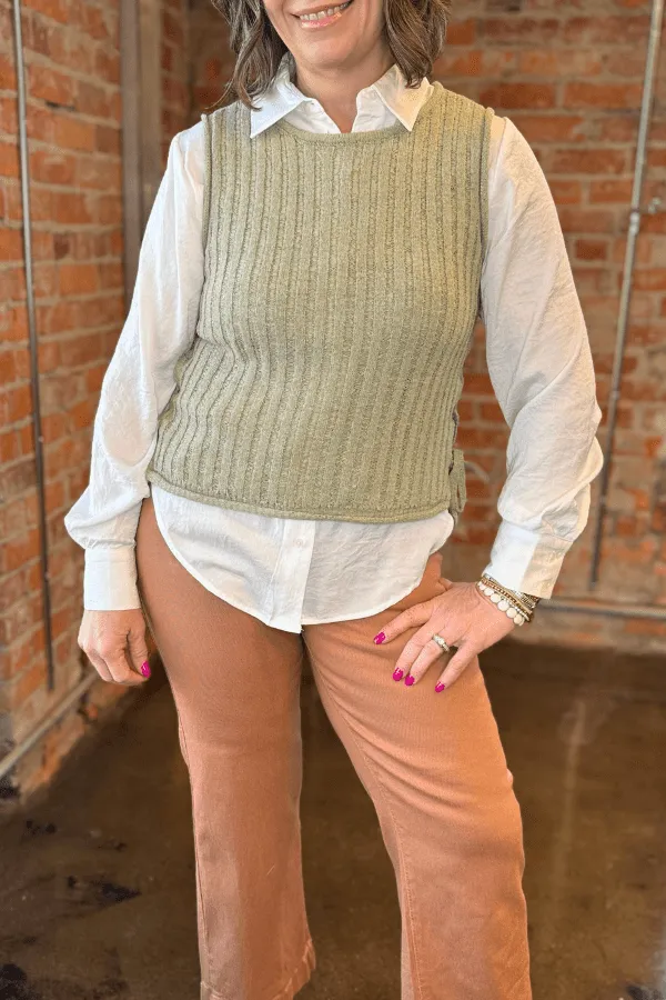 Flowy Satin Long Sleeve Blouse