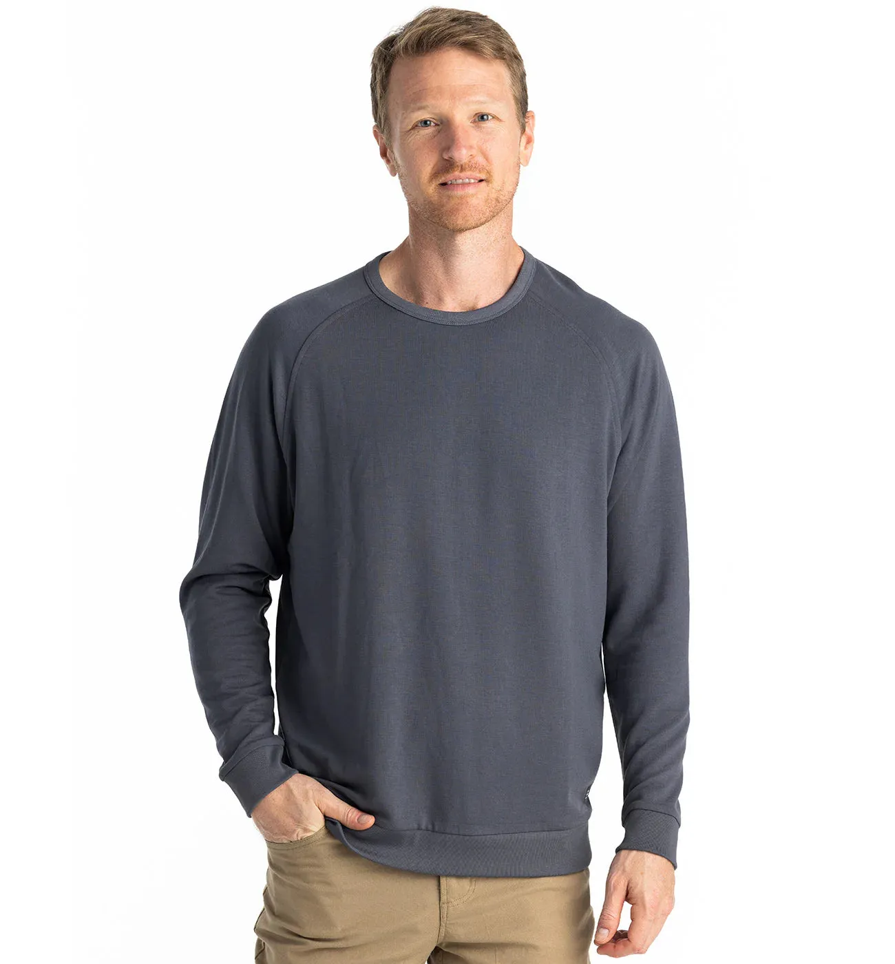 Free Fly Men's Bamboo Lightweight Fleece Crew