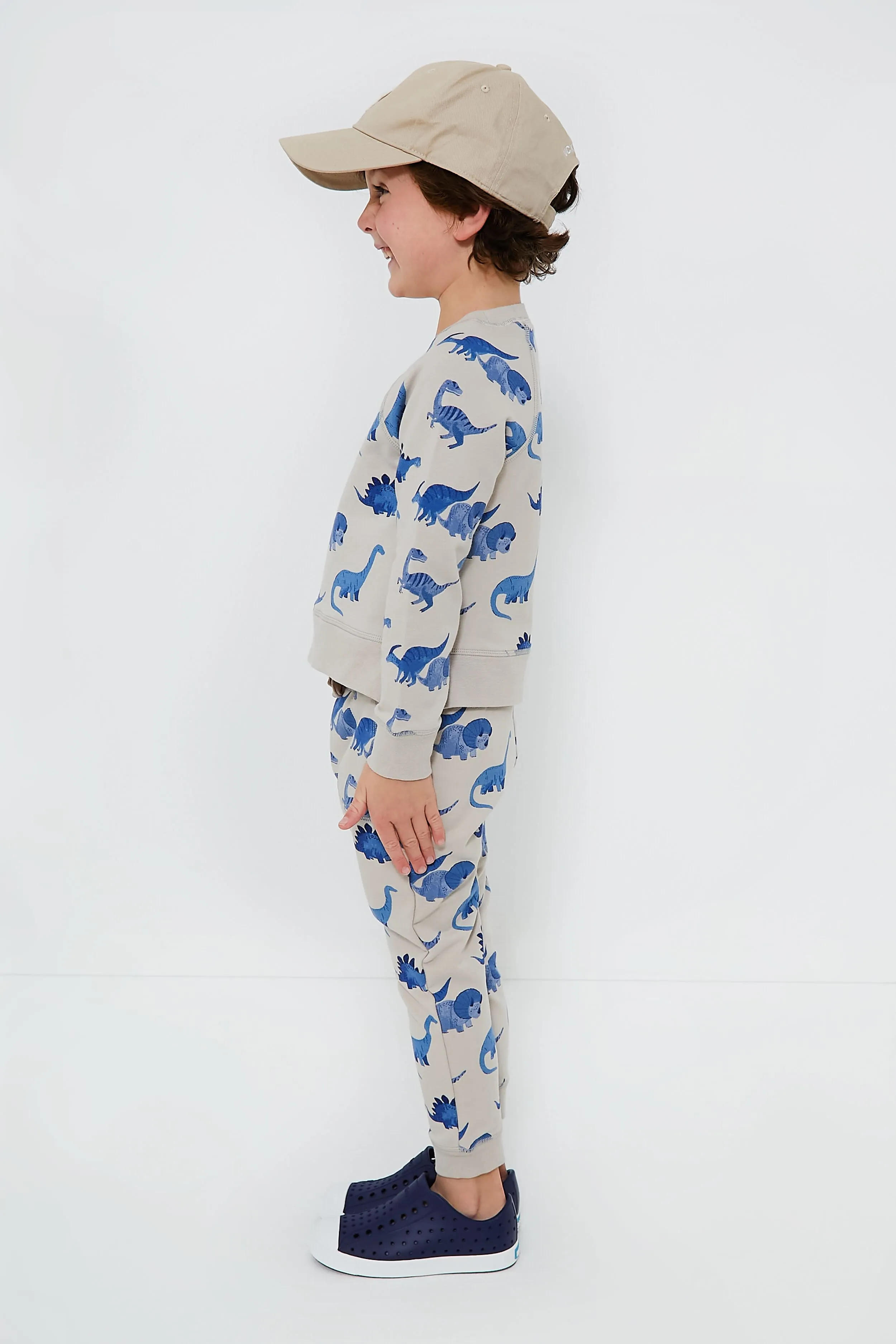French Terry Dinos Raglan Sweatshirt and Jogger Set