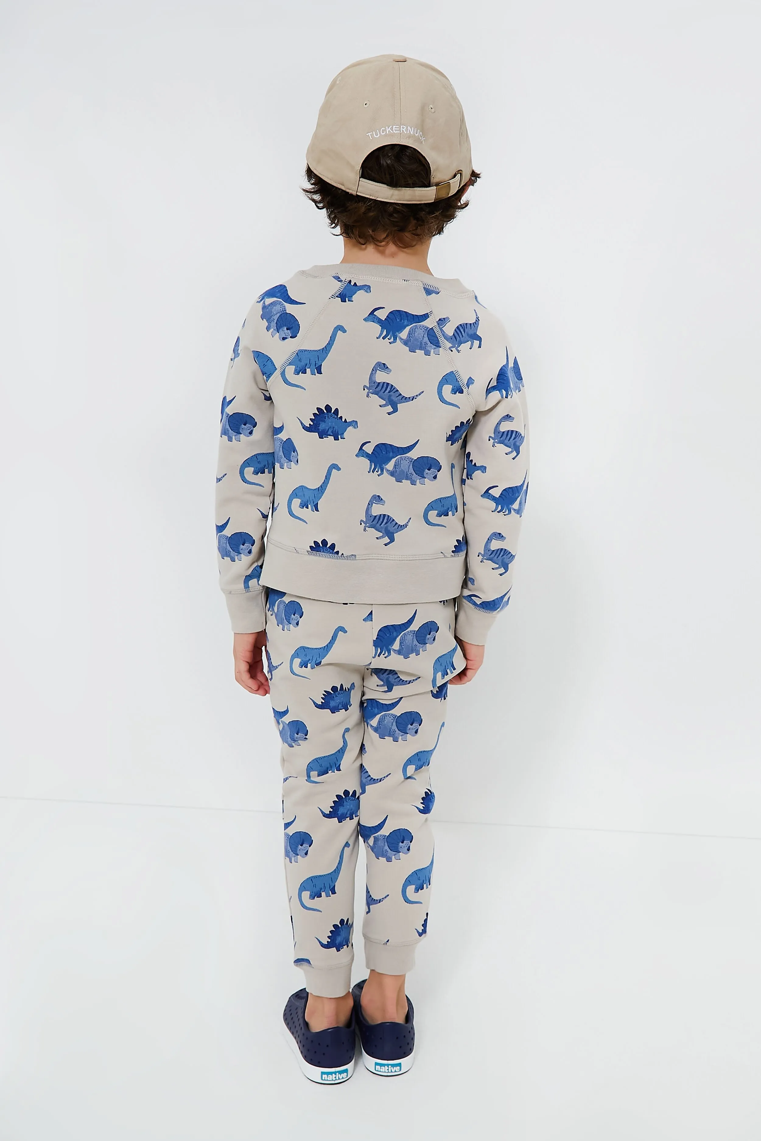 French Terry Dinos Raglan Sweatshirt and Jogger Set
