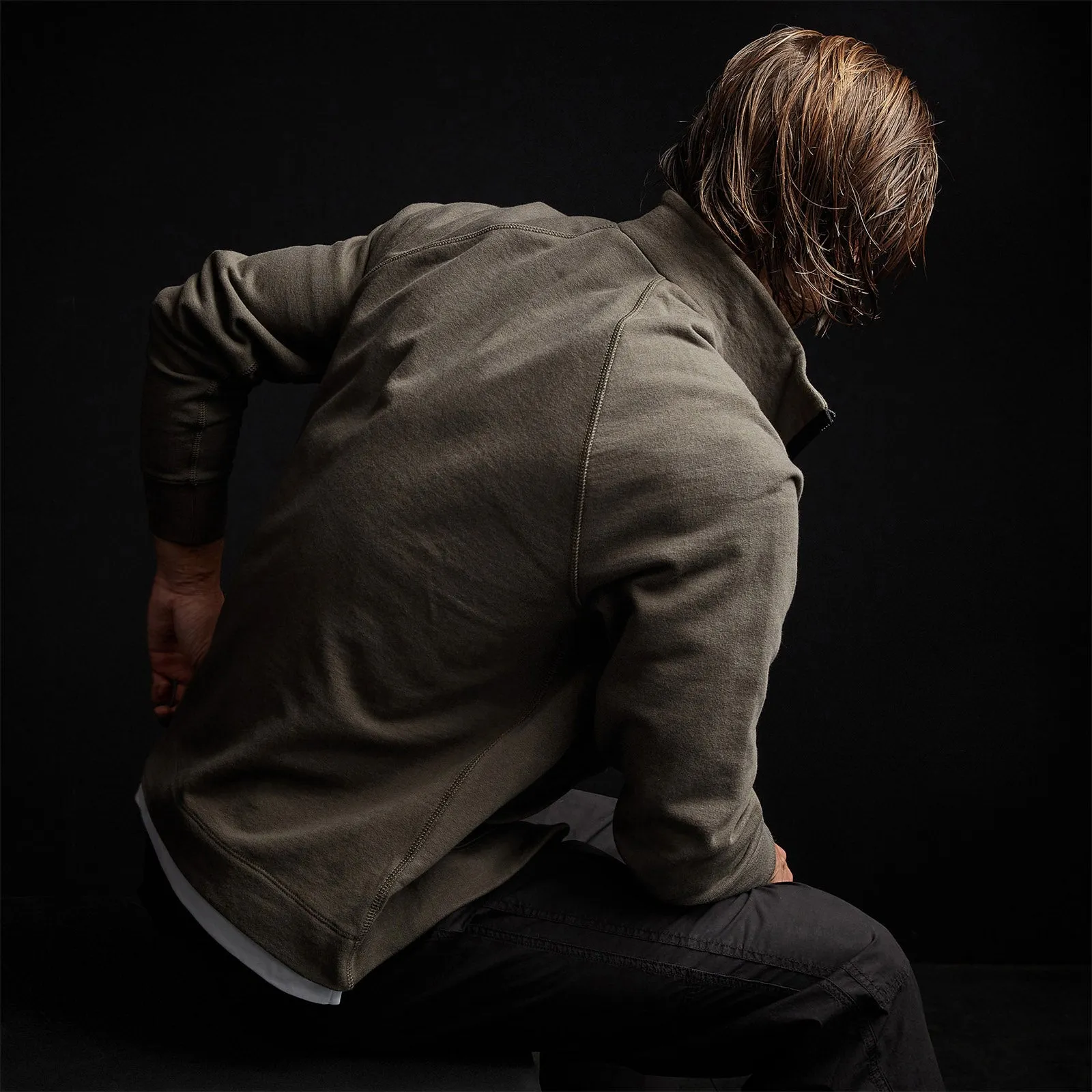 French Terry Zip Up Funnel Neck - Platoon