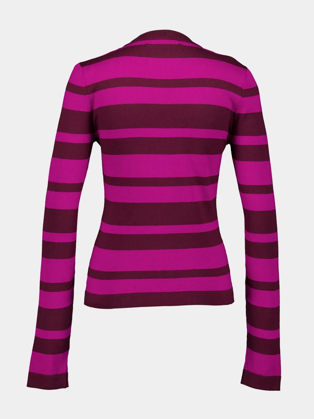 Fuchsia Cotton Cashmere Crew Top
