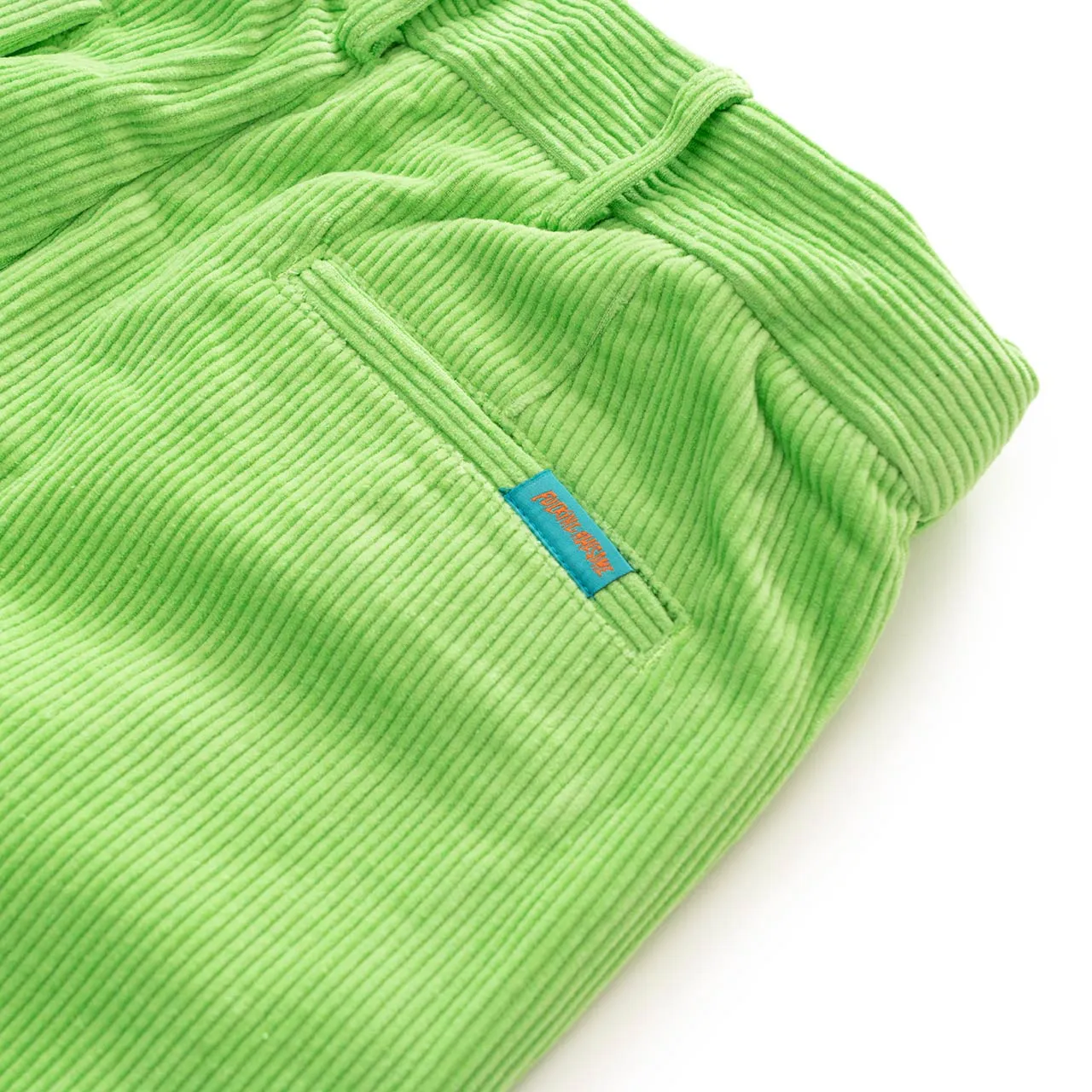 fucking awesome pleated corduroy chinos (lime green)