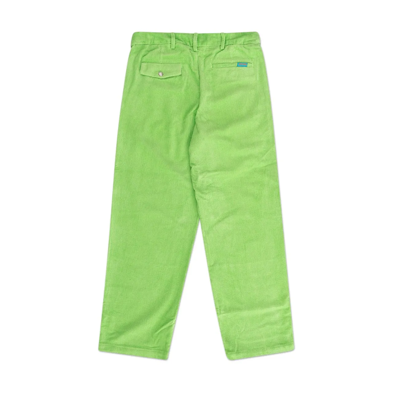 fucking awesome pleated corduroy chinos (lime green)