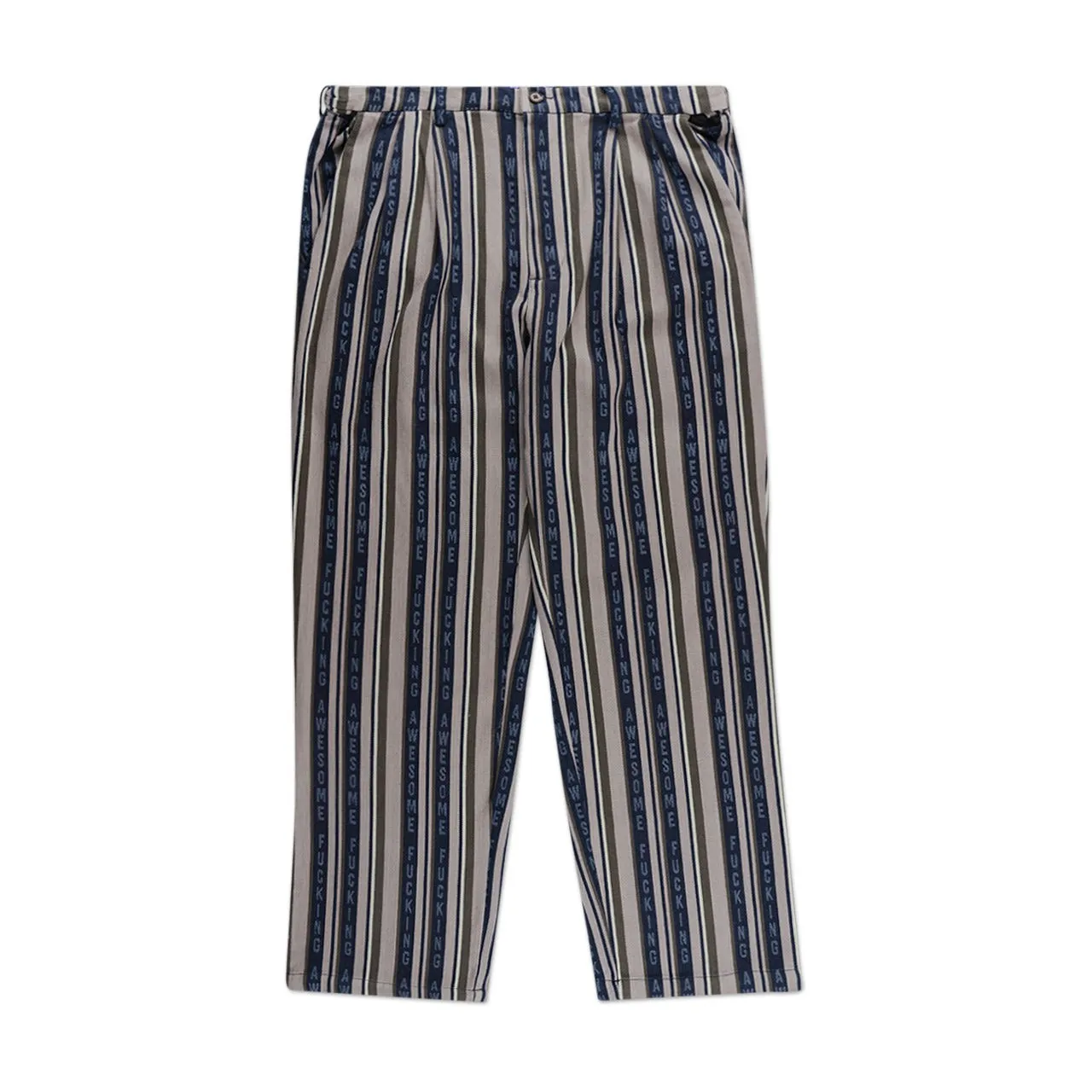 fucking awesome striped pleated chino (black)