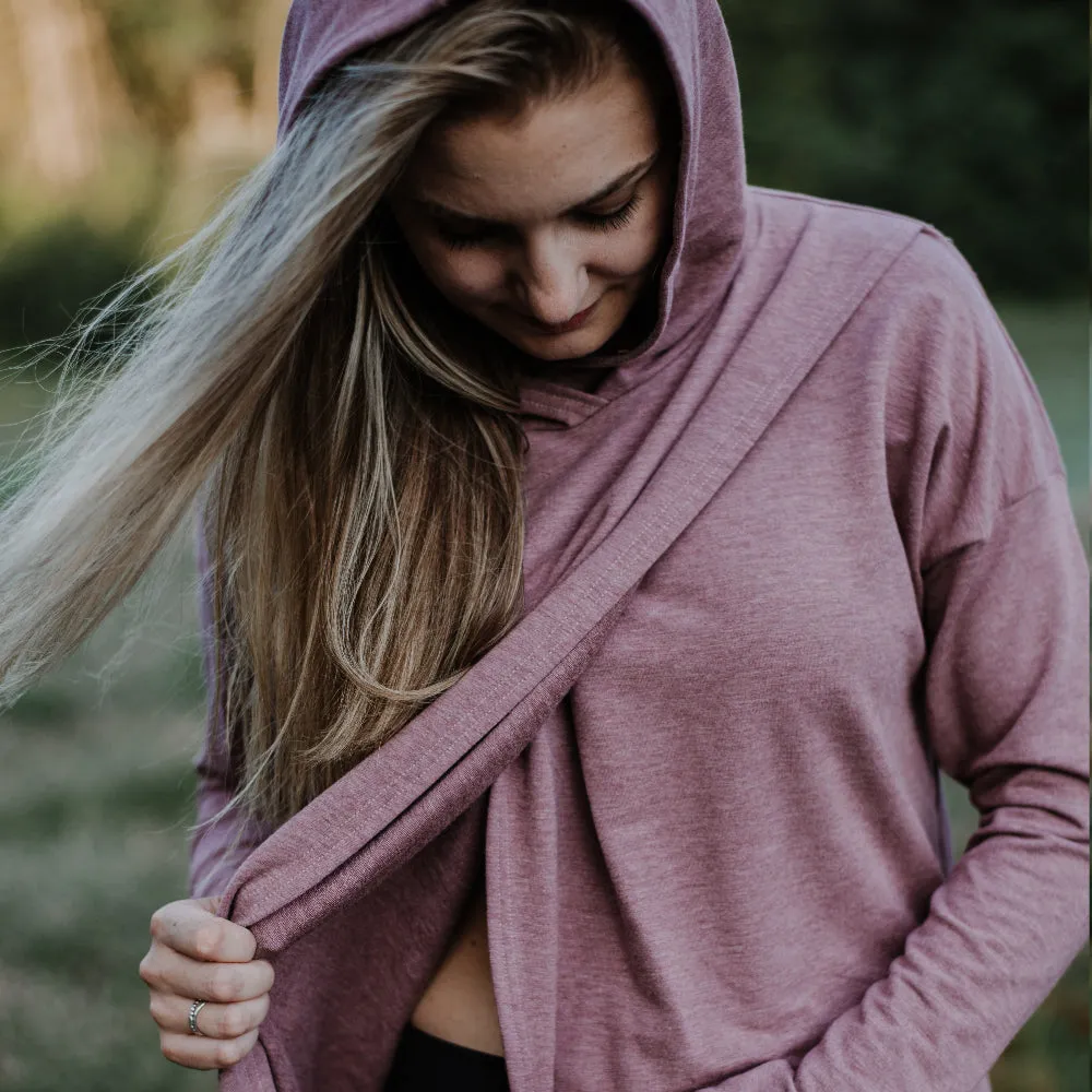 Gianna Nursing Hoodie - Heather Rose