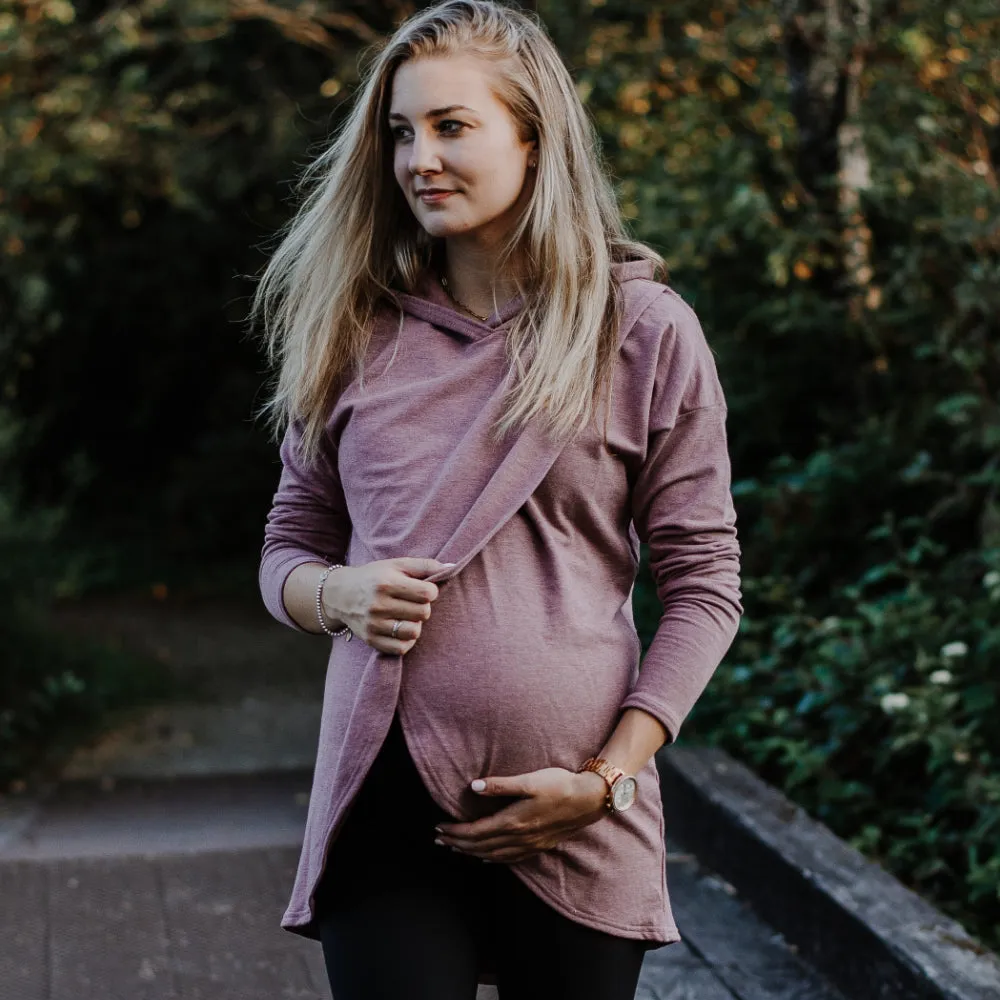Gianna Nursing Hoodie - Heather Rose