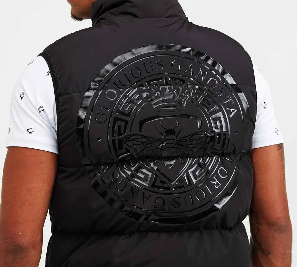 Glorious Gangsta Omarez Puffer Gilet Black