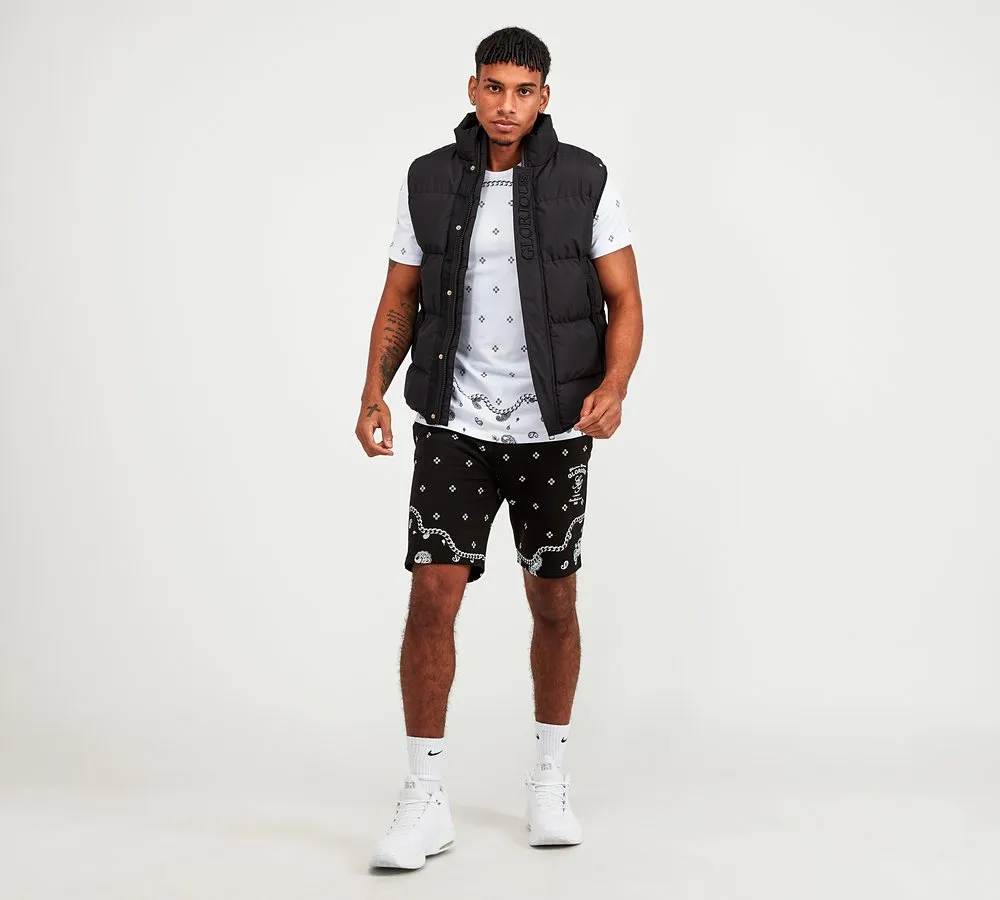 Glorious Gangsta Omarez Puffer Gilet Black