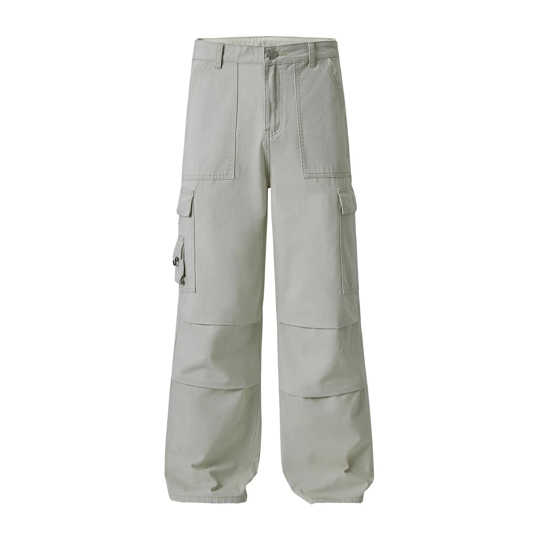 Guys Straight Leg Casual Parachute Pants