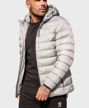 Gym King Reflect Puffer Jacket Dark Grey