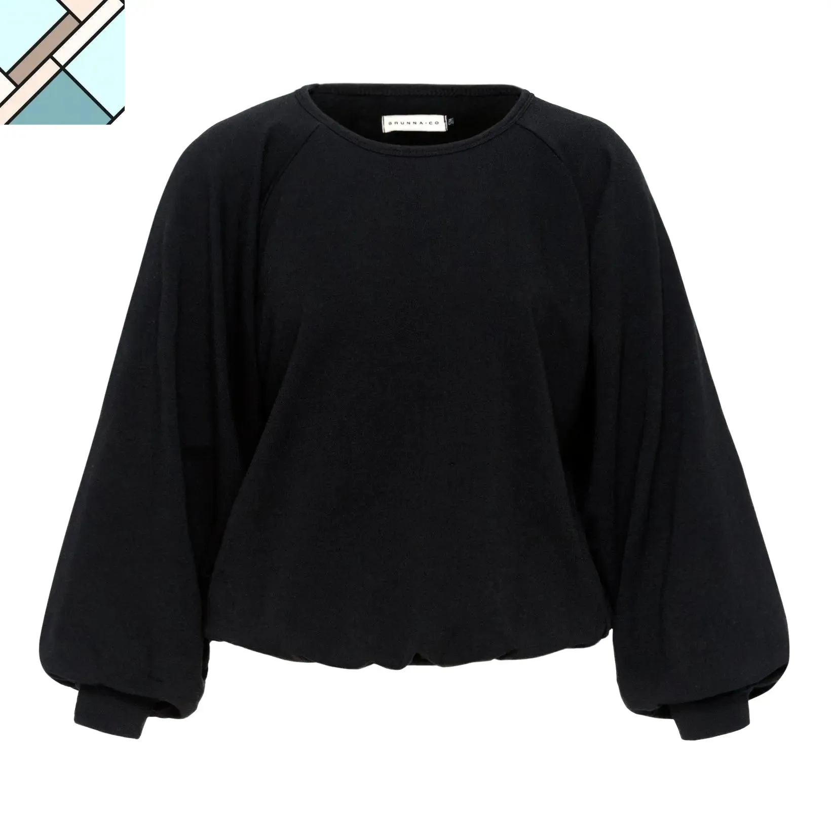 Haley Bamboo Fleece Sweaters, in Black by BrunnaCo
