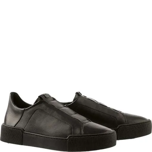 Hogl Black Slip On Trainer|10366001