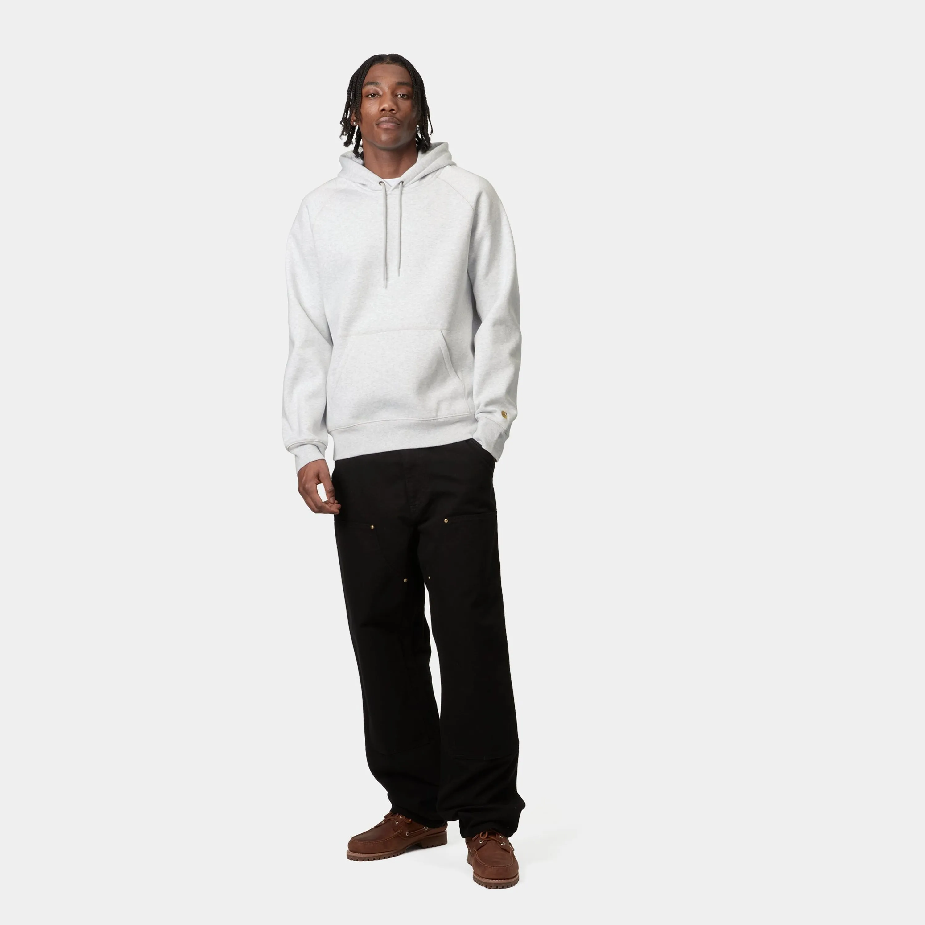 Hooded Chase Sweat - Ash Heather / Gold