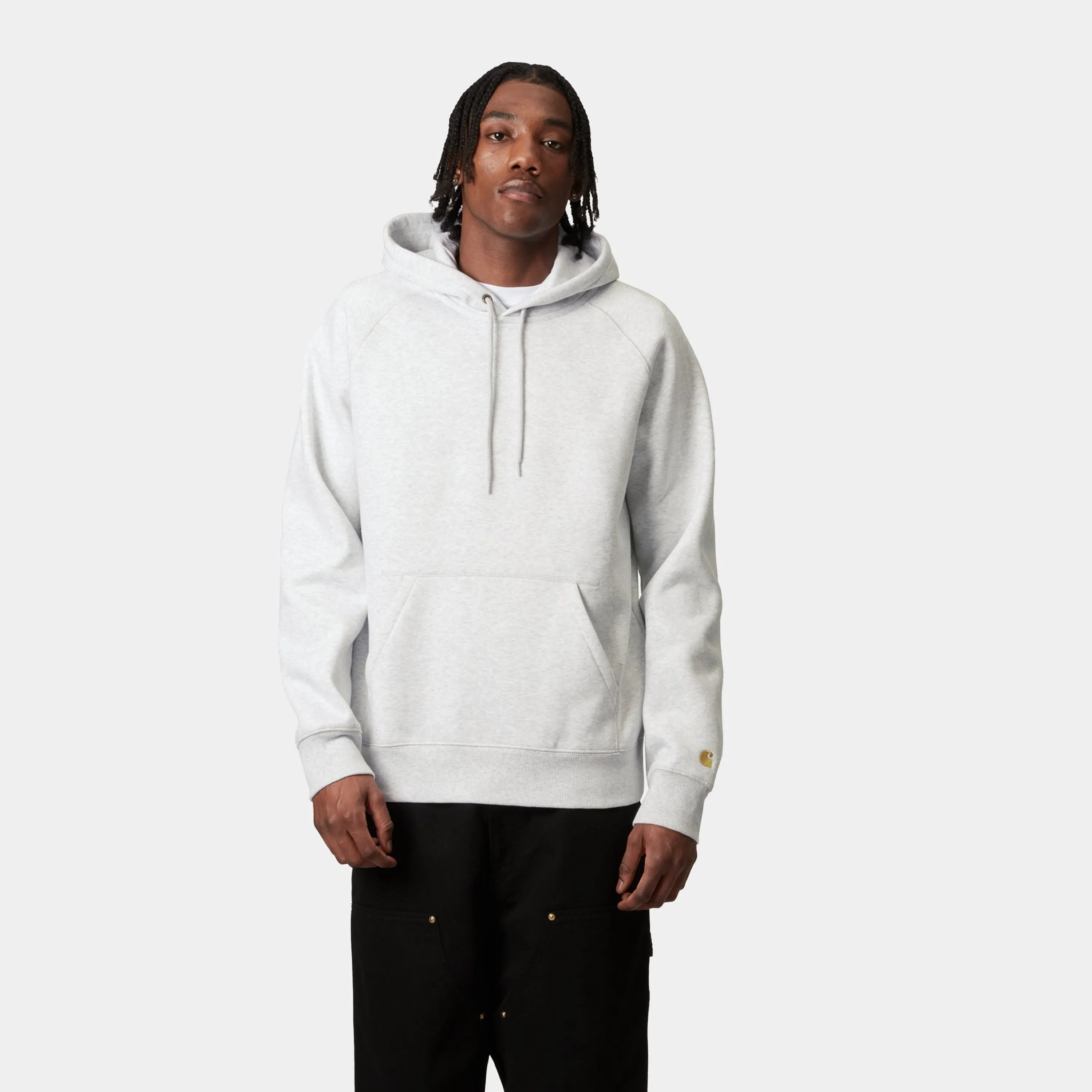 Hooded Chase Sweat - Ash Heather / Gold