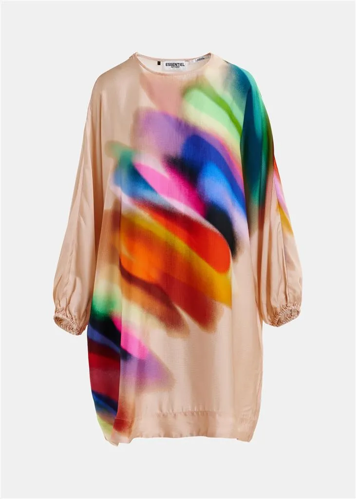 Hulberry Dress - Light Peach/Multi
